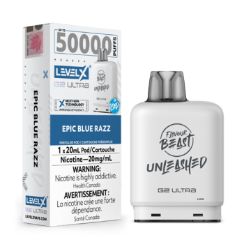Level X Ultra Epic Blue Razz Iced 50k 20mg